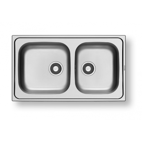 Pyramis Dorian 86X50 2B Ανοξείδωτος Ένθετος Νεροχύτης - 107169701